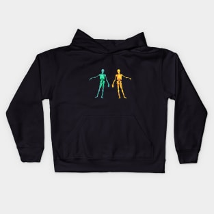 dancing skeleton Kids Hoodie